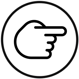 pointing right icon