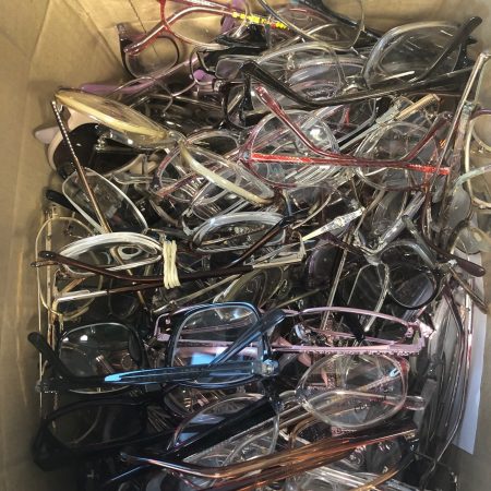 Glasses sent to charity